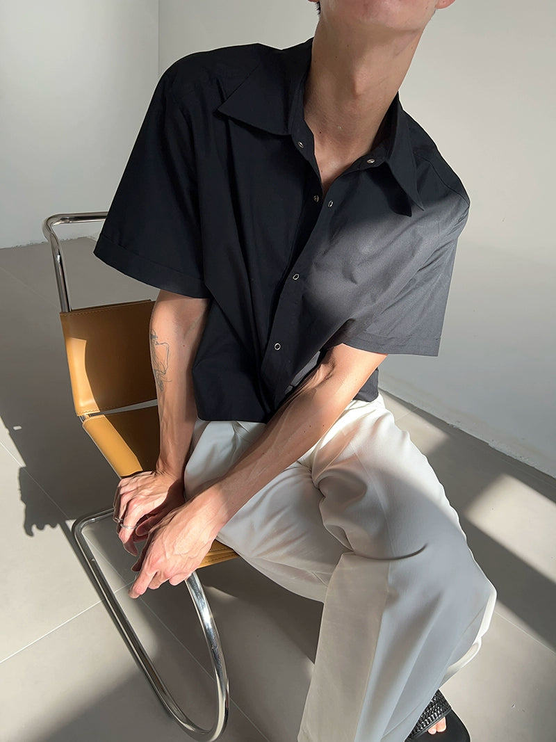 COLN Skin-friendly Soft Casual Short Shirt