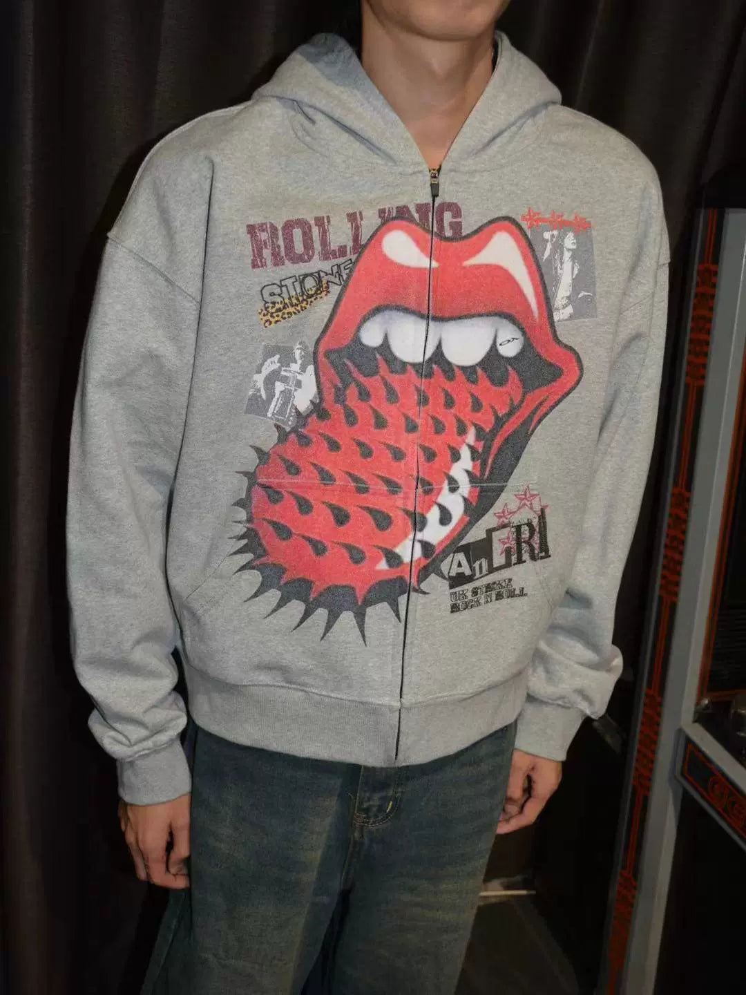 OXXO Vintage Zip Hooded Sweater