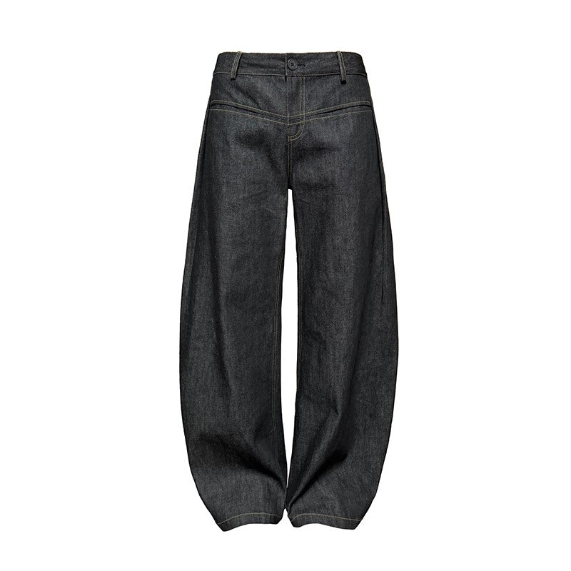 JCAESAR Vintage I-pleated Low-rise Jeans
