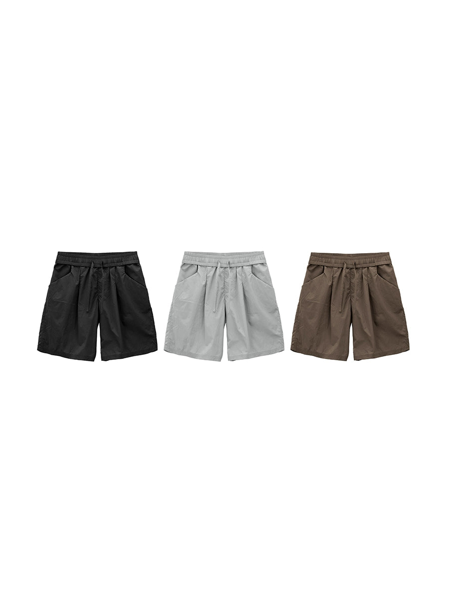 PLUS NO LOGO Anti-splashing Paper-feeling Tooling Shorts