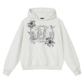 MEDM Symmetrical Angel Printed Casual Hooded Sweater