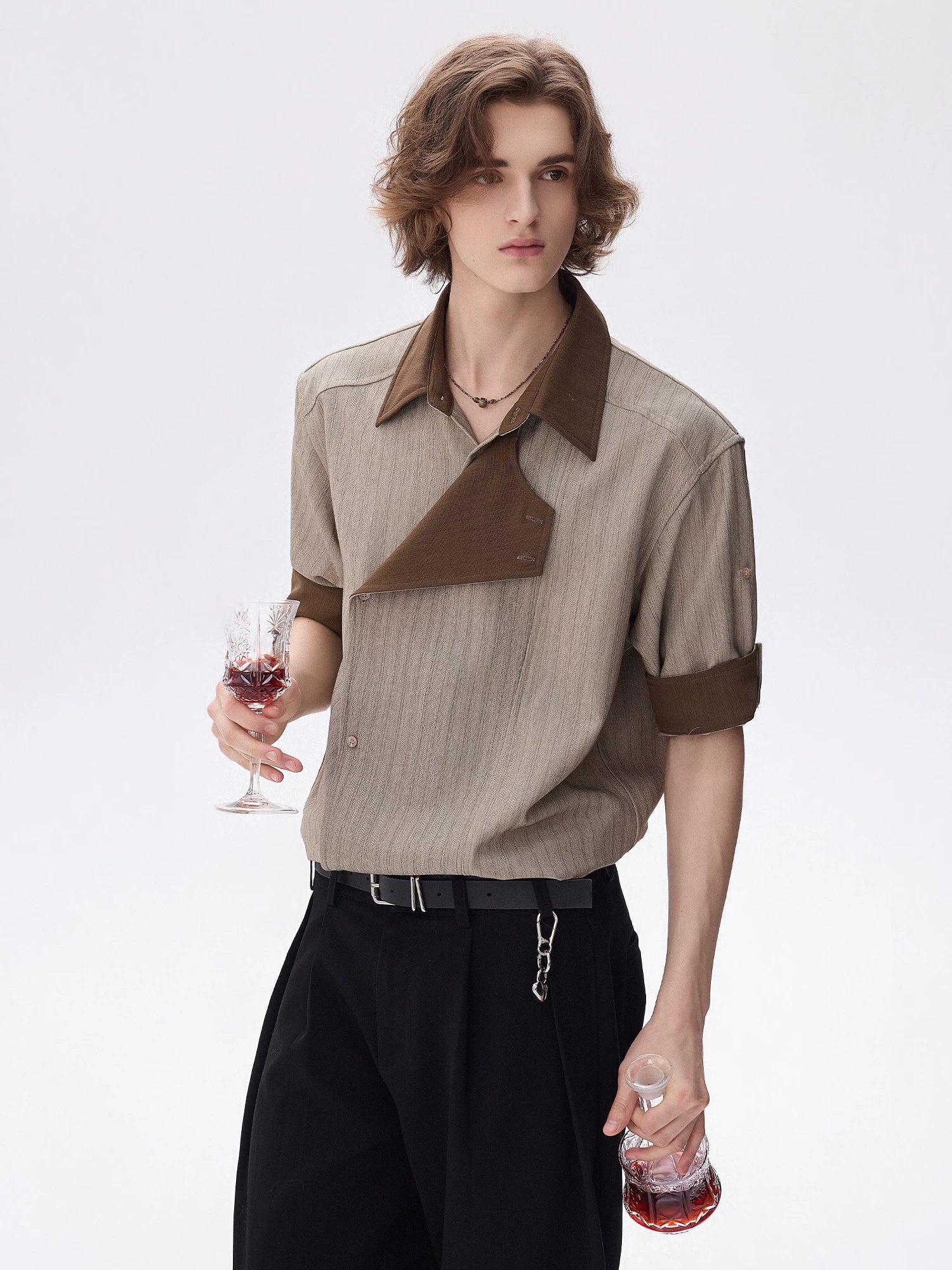 CHOR Striped Slim Fit Casual Shirt