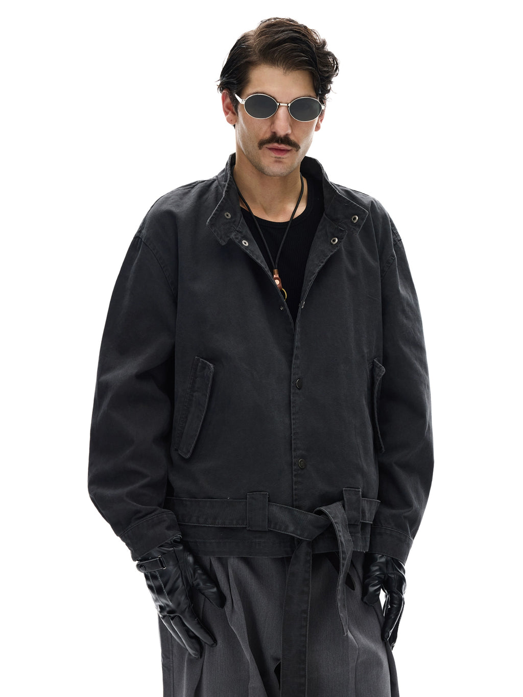 A+WF Vintage Strap-Up Collar Tooling Jacket
