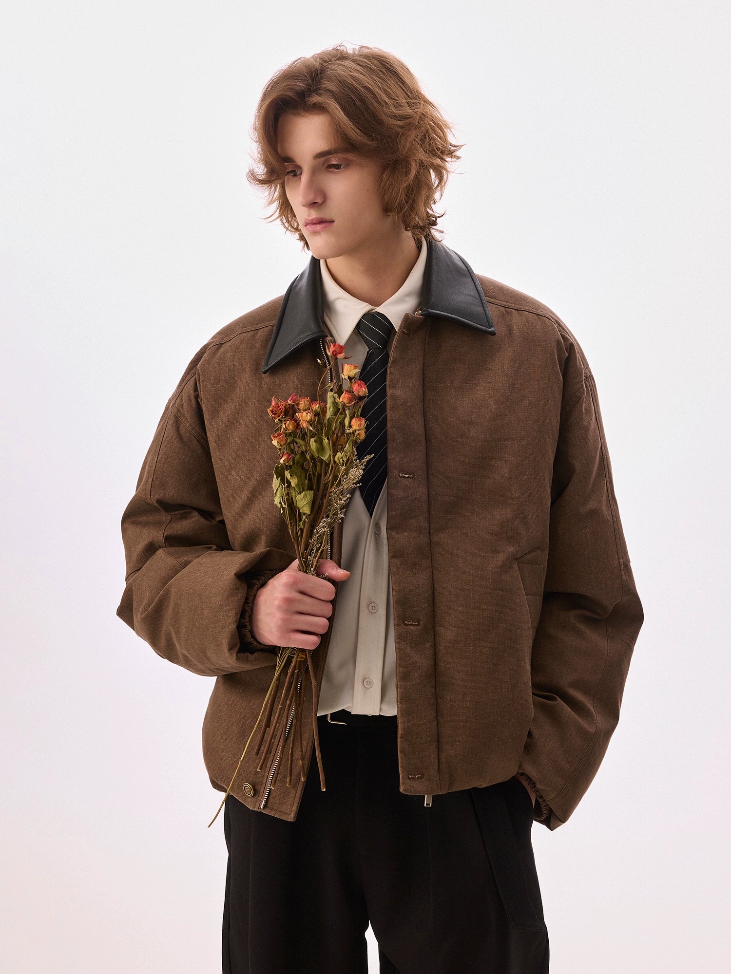 CHOR Casual Lapel Ruffian Handsome Jacket Cotton Clothes