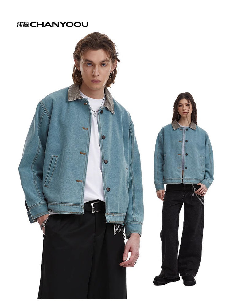 CHANYOOU Retro Simple Loose Tooling Jacket