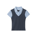 Nariele College Vertical Stripe Splicing Tee
