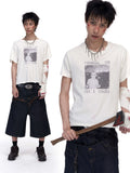 Imdelusion Thin Retro Double Neck Casual Tee
