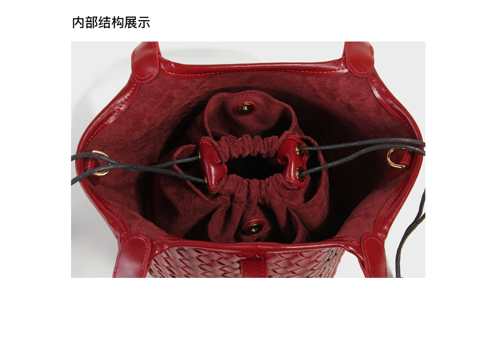 LOSEA Hand-woven Gourd Vegetable Basket Messenger Bag