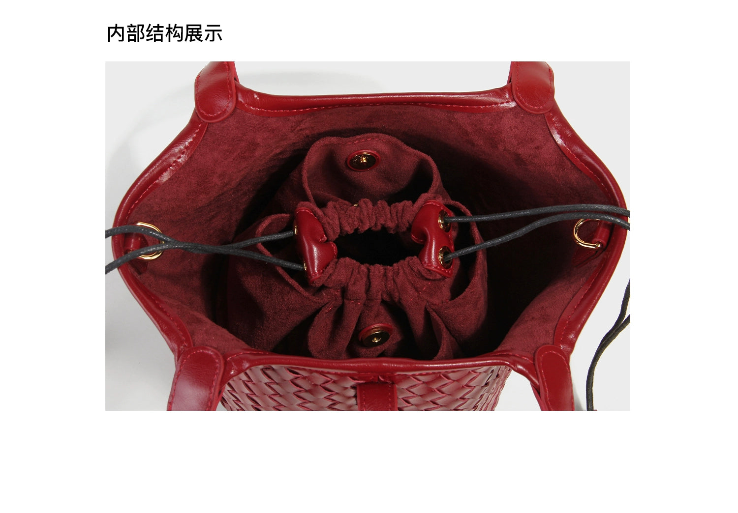 LOSEA Hand-woven Gourd Vegetable Basket Messenger Bag