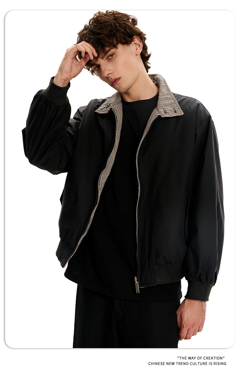 11KN Casual Simple Slim Loose Long-sleeved Jacket