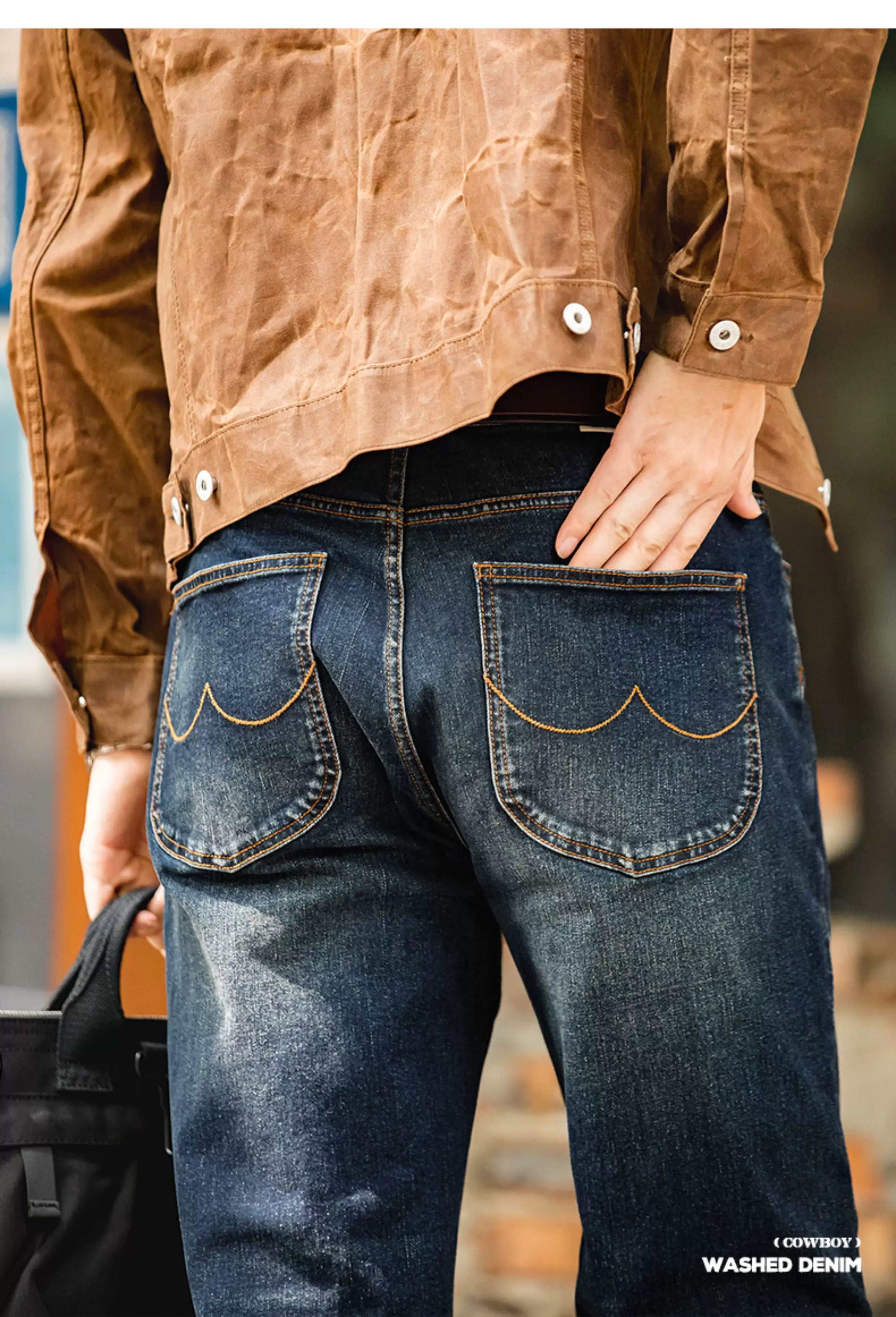 Madden Vintage Washed Straight Jeans