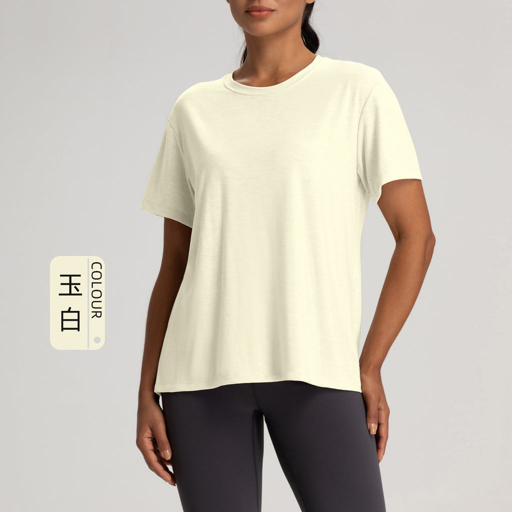 Athena Lulu Crew Neck Naked Breathable Tee