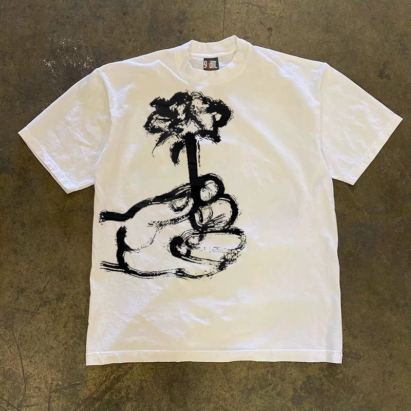 UPUPXIA Niche Loose Versatile Tee