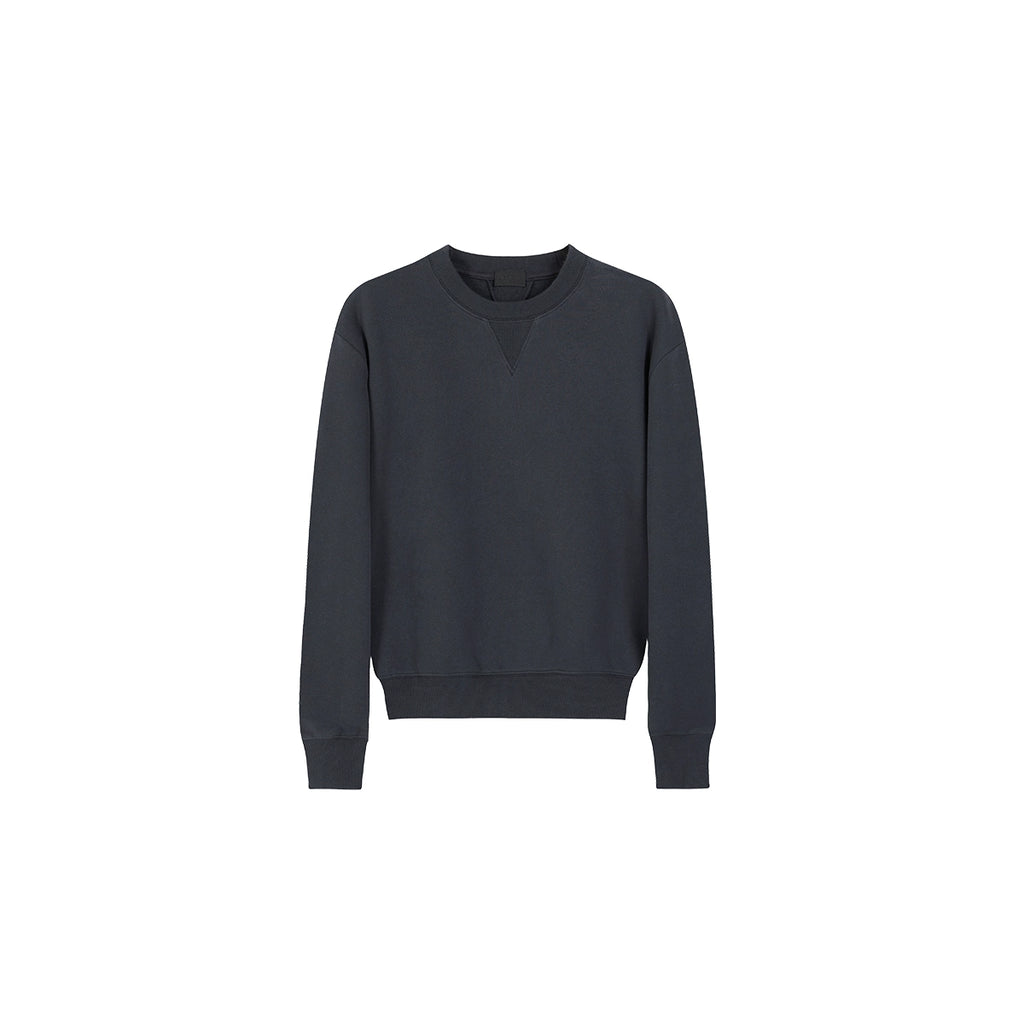 PLUS NO LOGO Warm Fleece Short Wide Pullover Sweater