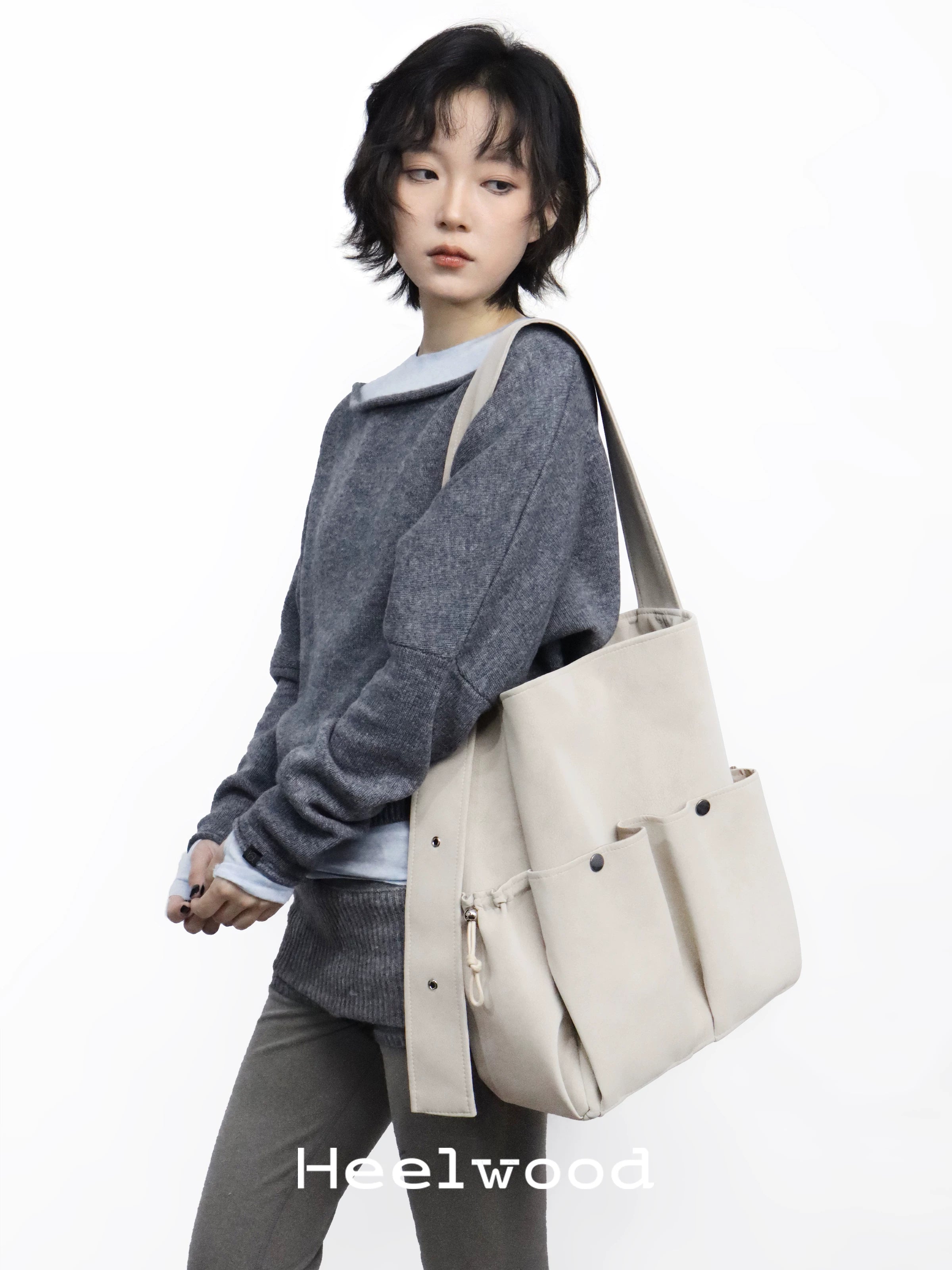 Heelwood Adjustable Multi-Pocket Shoulder Bag