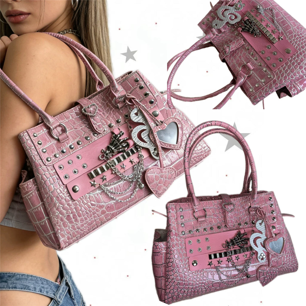 Hottie Alligator Rivet Sweet Cool Tote