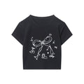 AIRHOOD Bow Print Short Tee