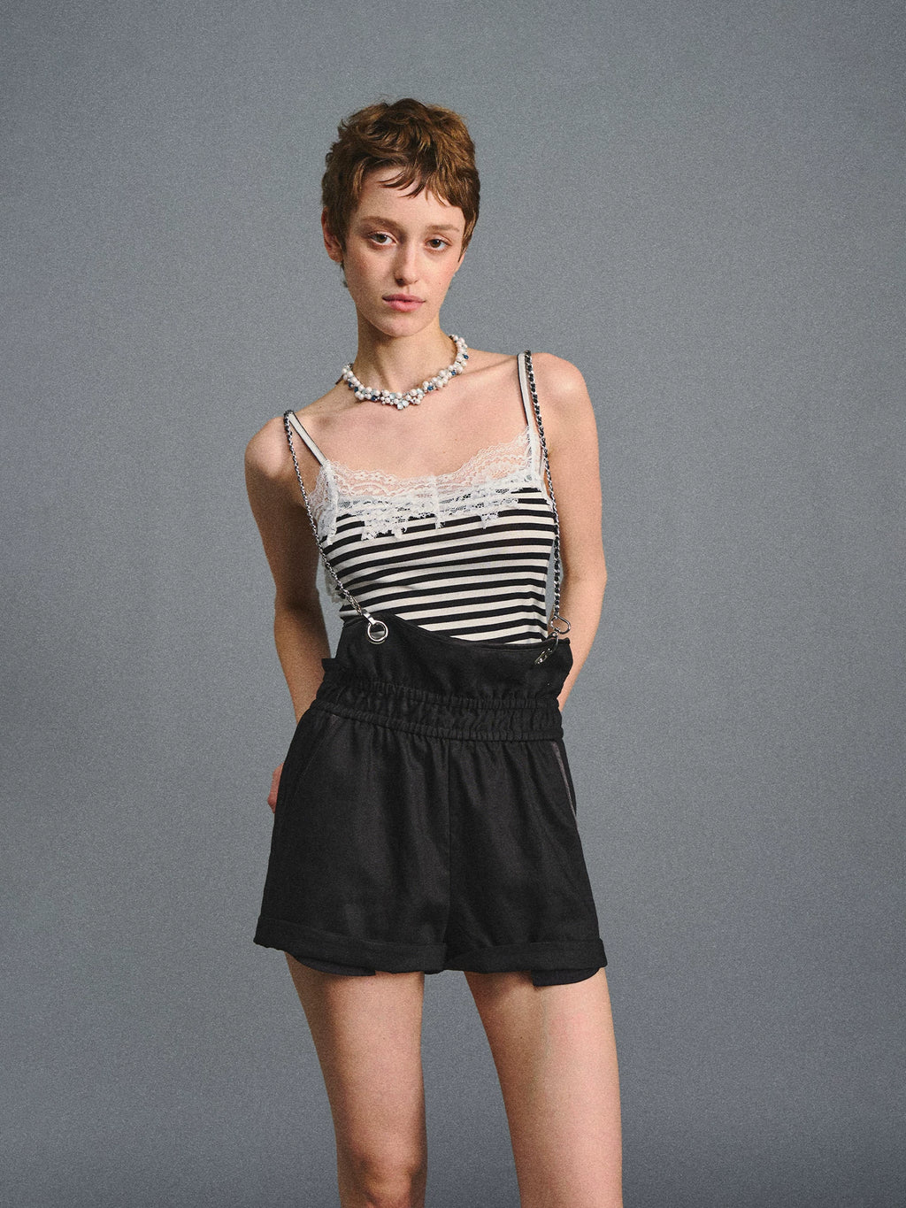AGAM Lazy Versatile Overalls Shorts