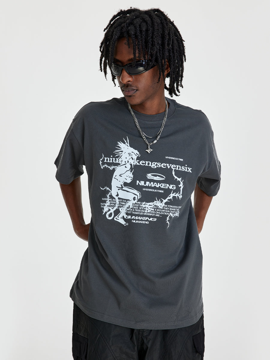 (NMK)  Original Thorns Mochizuki Dark Grey Tee