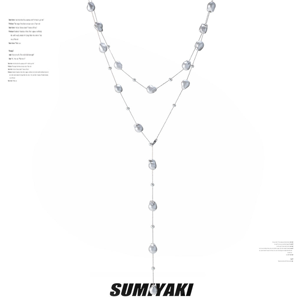SUMIYAKI Pearl Clavicle Y Necklace
