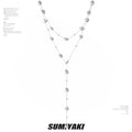 SUMIYAKI Pearl Clavicle Y Necklace