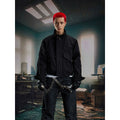 NOMANIAI Simple Versatile Stand-up Collar Short Wide Zipper Jacket