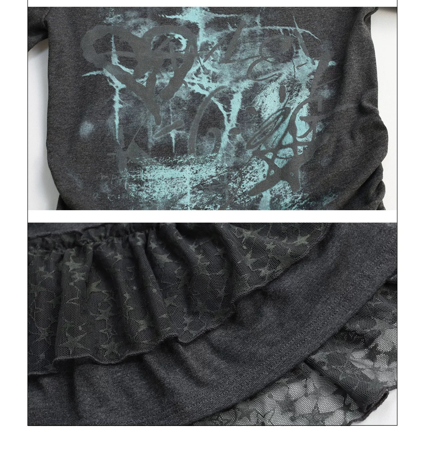 Girlyhalo Asymmetrical Fake Two Casual Tee