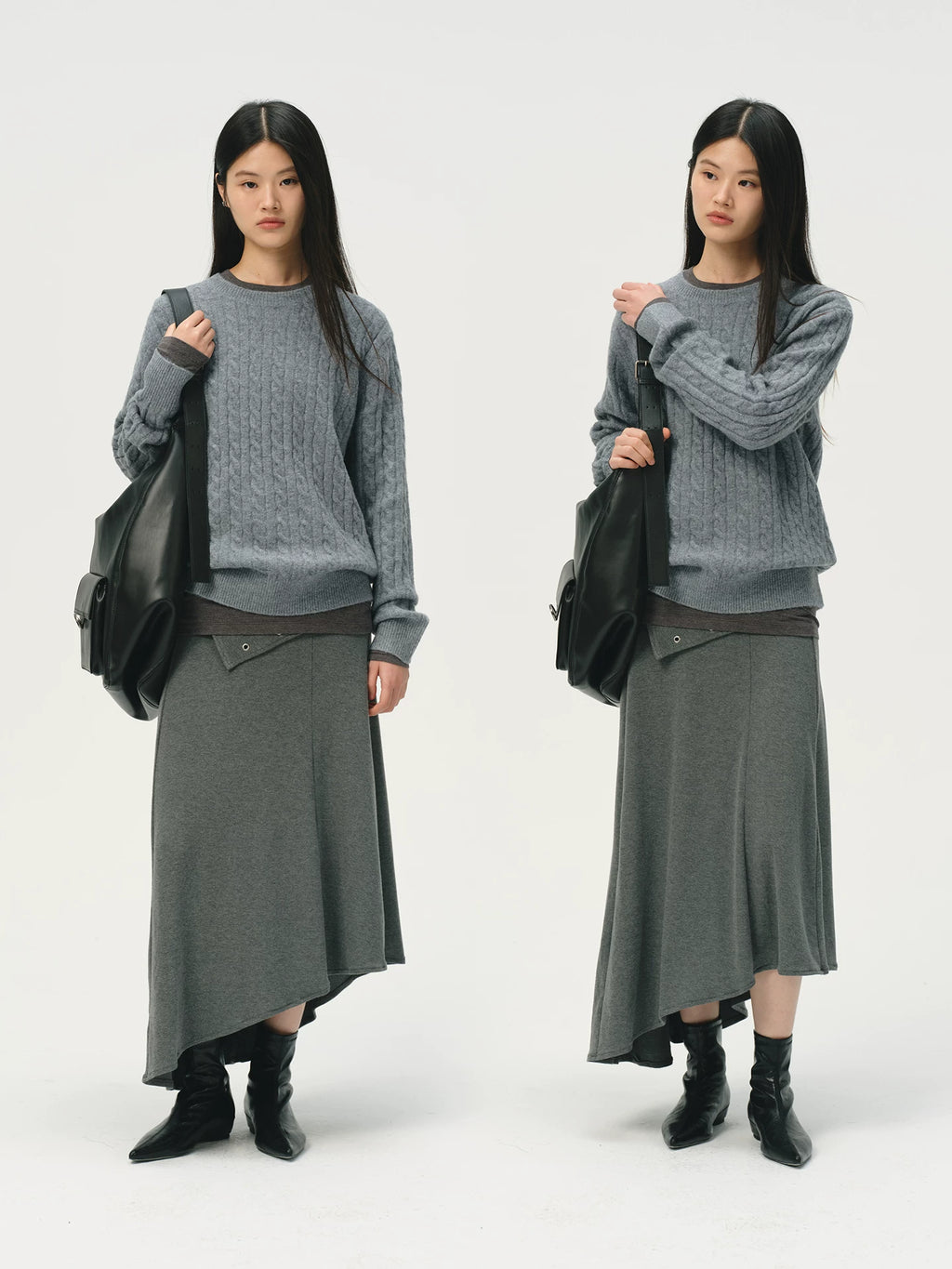 No Logo Casualknitting Crew Neck Sweater