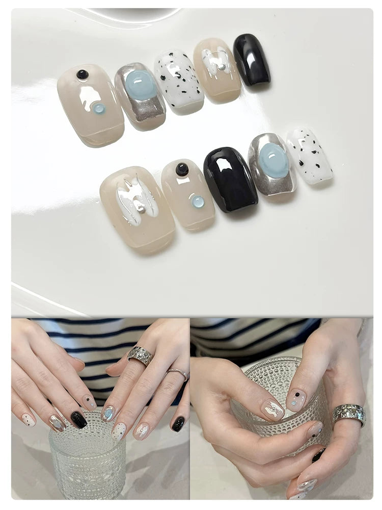 CoCo Embroidery Flower Handmade Manicure Wear Nail