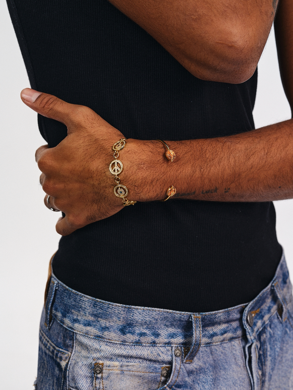 BURNIN  Small Flame Diamond Bracelet