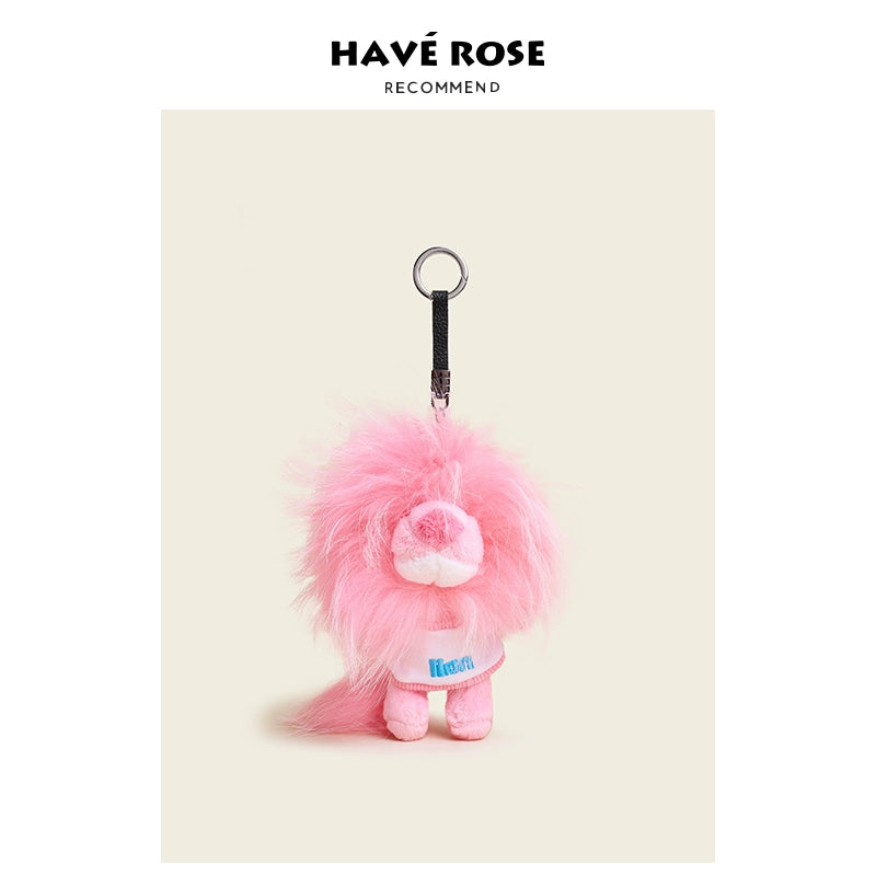 HAVEROSE Creative Plush Lion Doll Bag Pendant