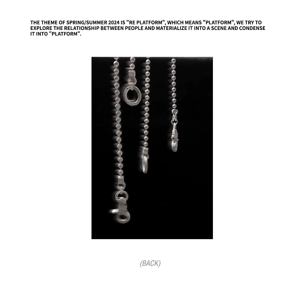 RELABEL White Bead Slacks Chain
