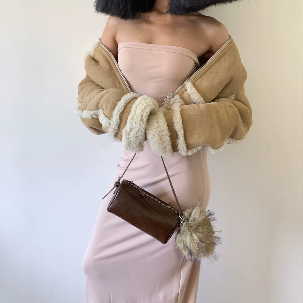 ECODAY Mini Pencil Case Cylinder Handbag