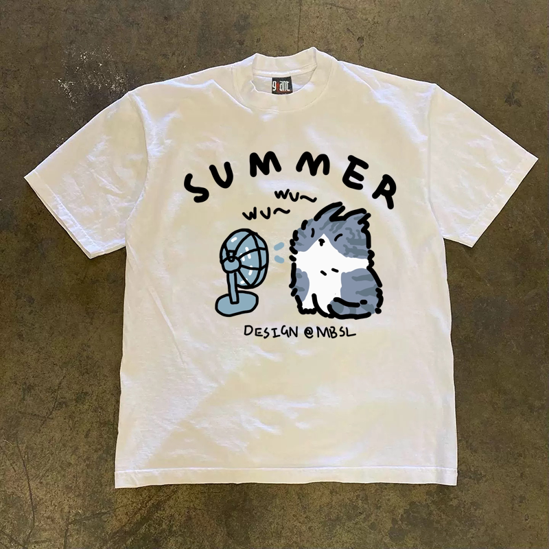 UPUPXIA  Simple and Versatile Casual Tee