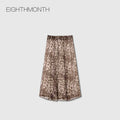 EIGHTHMONTH Leopard Print Swing Skirt