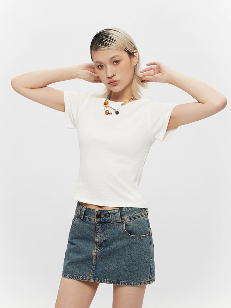 AIRHOOD Crew Neck Slim Shoulder Tee