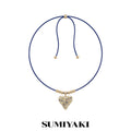 SUMIYAKI Brushed Colored Diamond Love Necklace