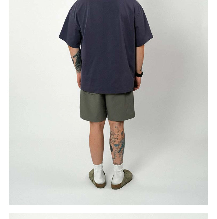 O3PARK Heavy Small Neckline Loose Tee