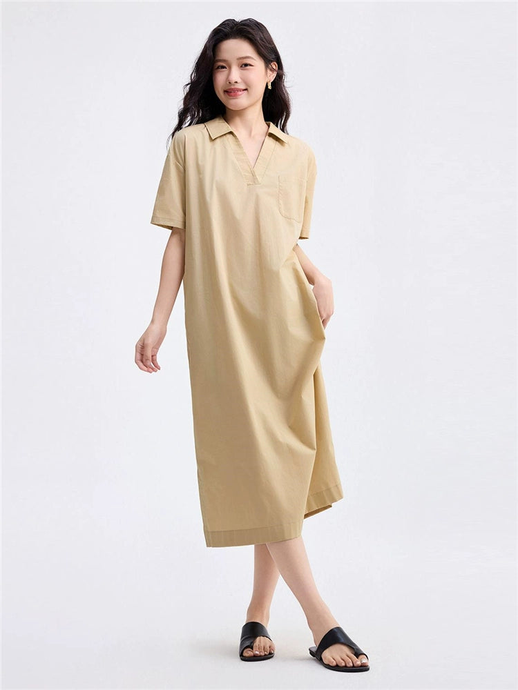 Giordano Commuter Belt V-lapel Dress