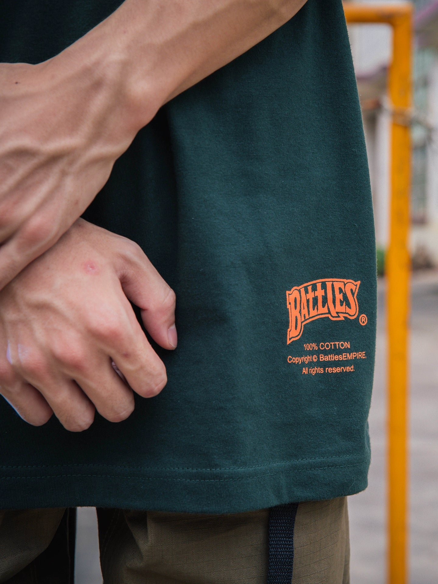 Battles Simple Loose Pure Cotton Tee