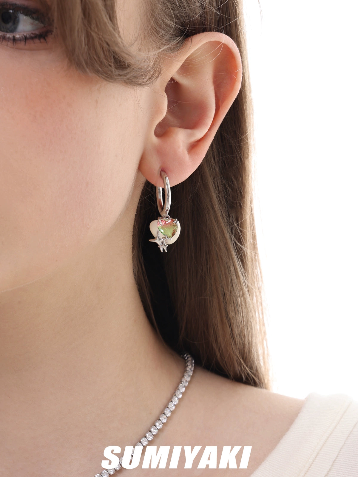 SUMIYAKI Sweet and Cool Love Double Earrings