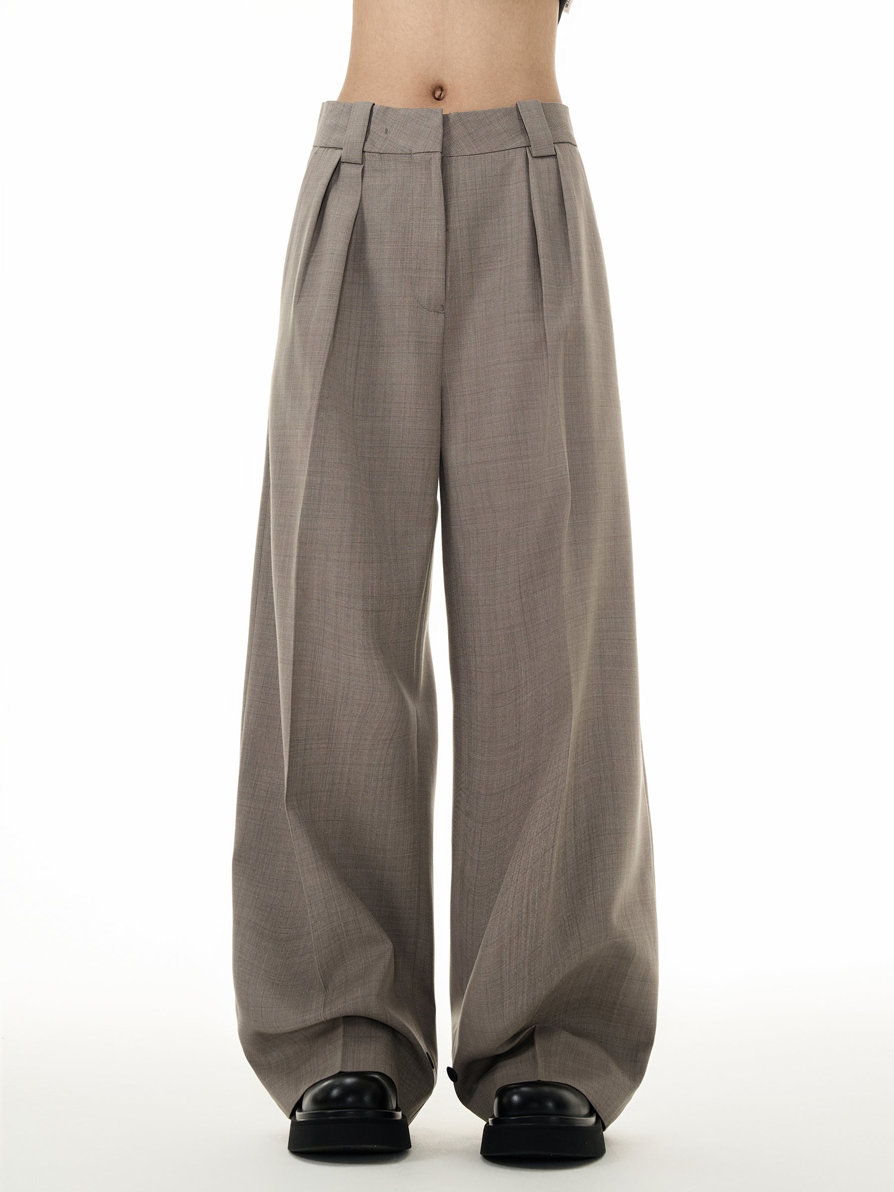 FLYOFF premium button gray pants