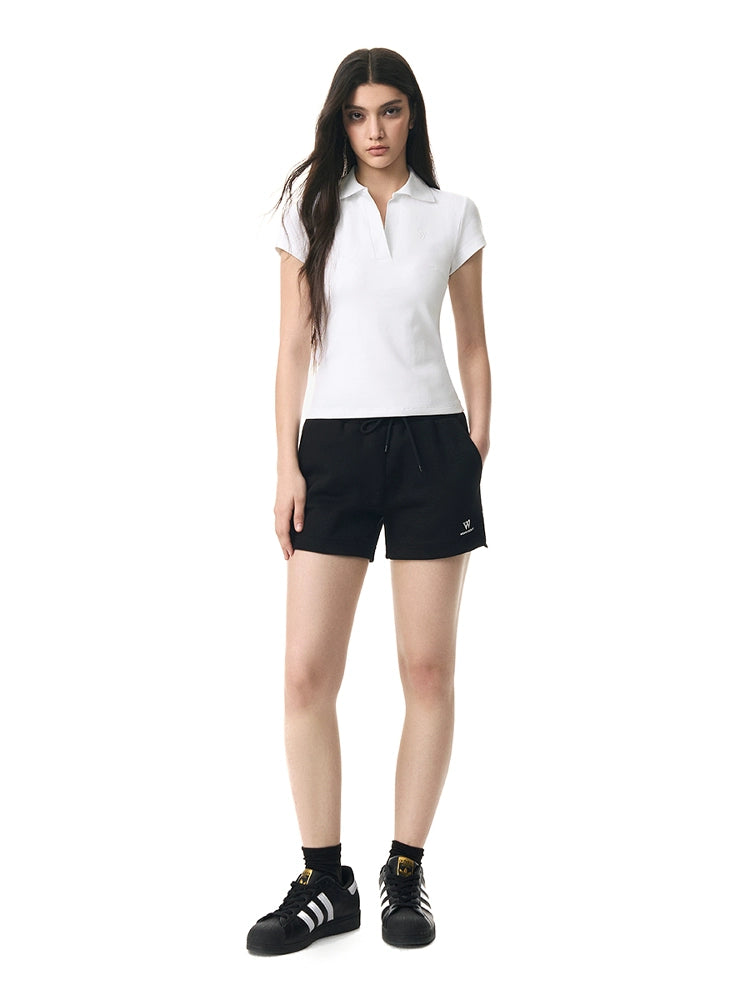 NICEBAD V Lapel Slim Fit POLO Tee