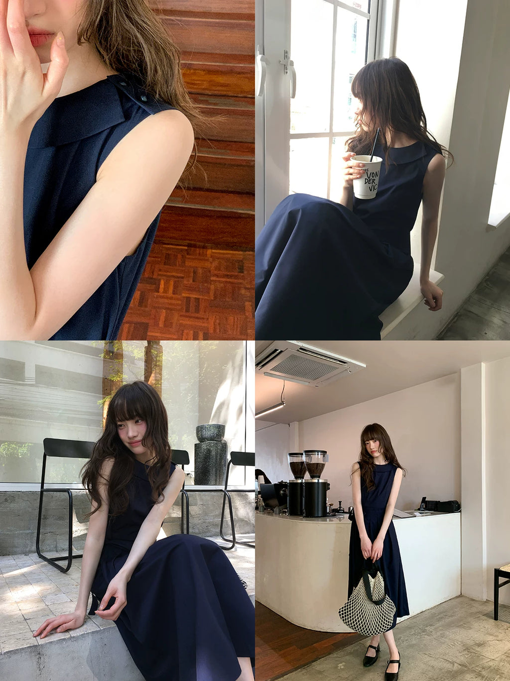 Kano Tie-up Crew Neck Vest Dress