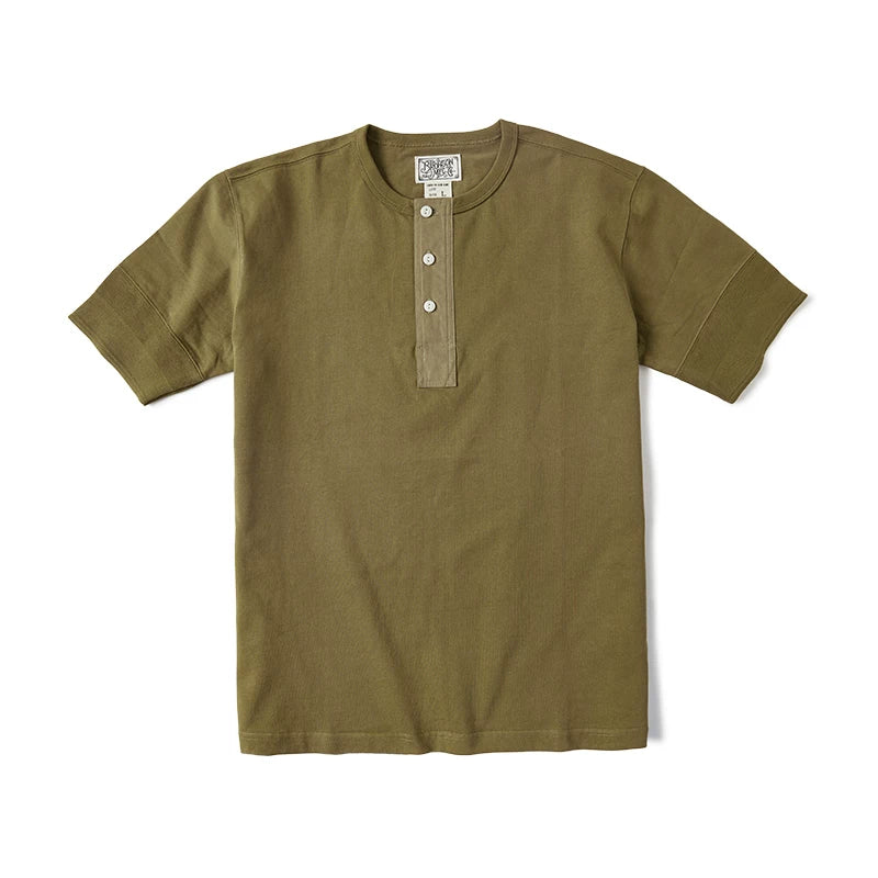 BRONSON Vintage Henry Collar Bottom Casual Tee