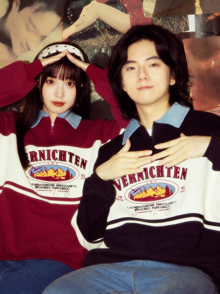 ALOHA Vintage Hong Kong Style POLO Sweater