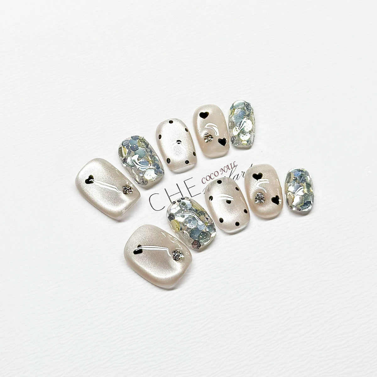 CoCo Short Gentle Temperament Advanced Sense Handmade Manicure Wear Nail