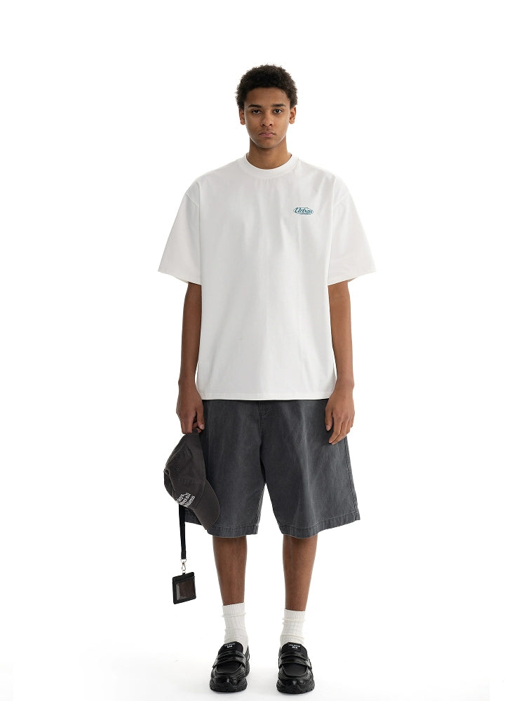 Loopsoon Printed Letter Loose Versatile Tee