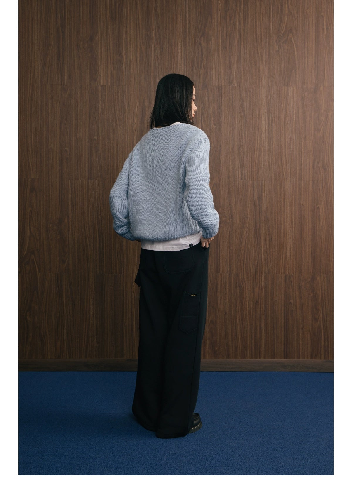 SUPERTOFU Wide Neckline Soft Thick Needle Pullover