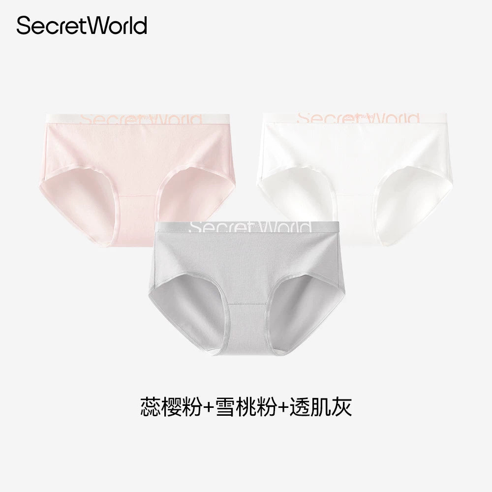 SecretWorld Cotton Antibacterial Mid-waist Briefs